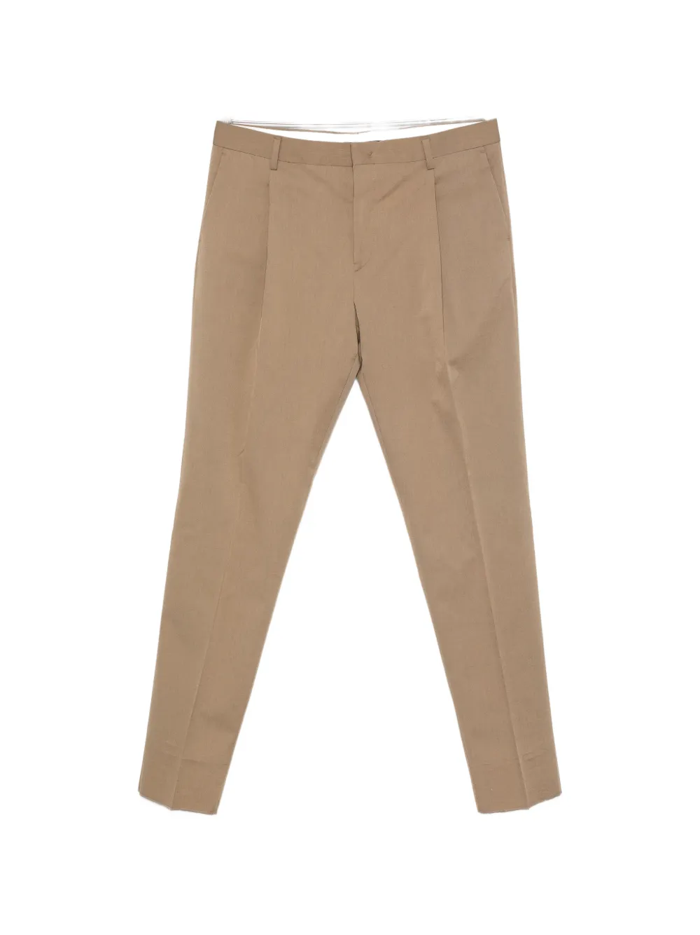 Brian Dales pleated belt-loop trousers - Marrone