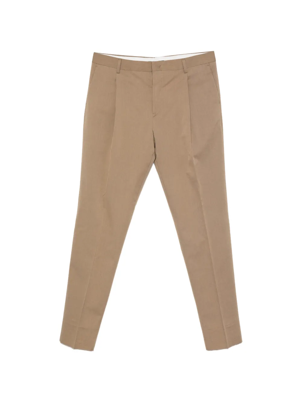 Brian Dales pleated belt-loop trousers - Marrone