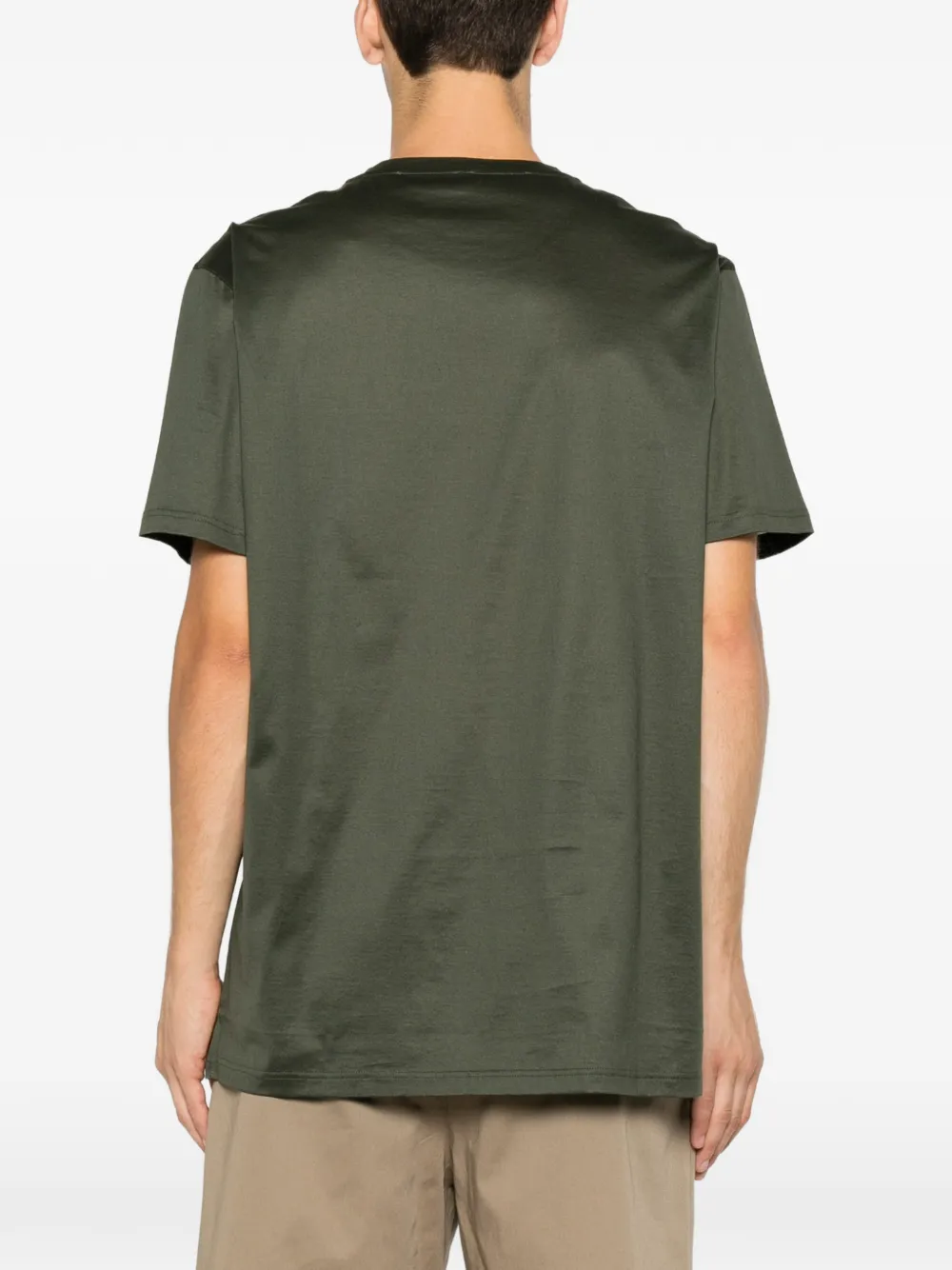 Low Brand T-shirt met logopatch Groen