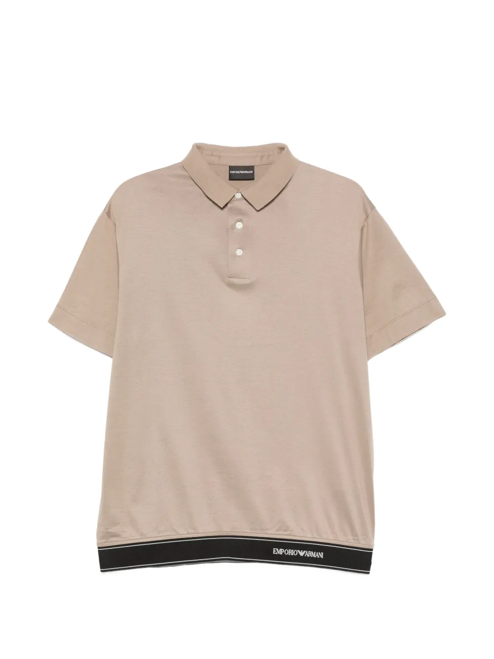 Emporio Armani Polo con logo - Toni neutri