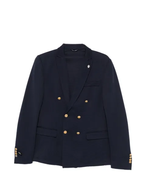 Daniele Alessandrini double-breasted textured-finish blazer