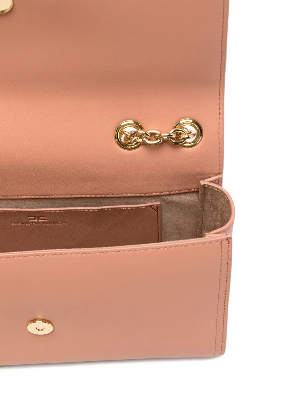 Elisabetta Franchi Schoudertas met schakelketting Roze