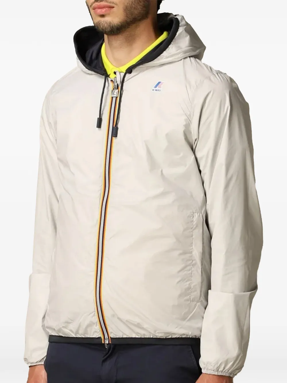 K-Way 자크 플러스 리버서블 후드 집업 재킷 | 경량 재킷
