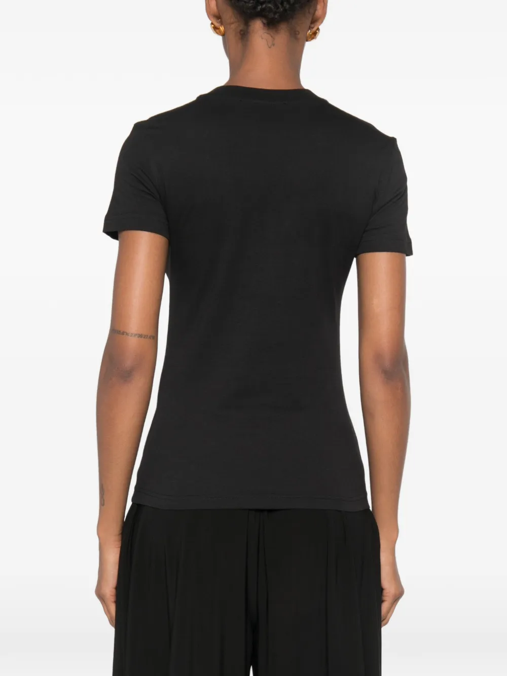 Versace Jeans Couture T-shirt met logoprint Zwart