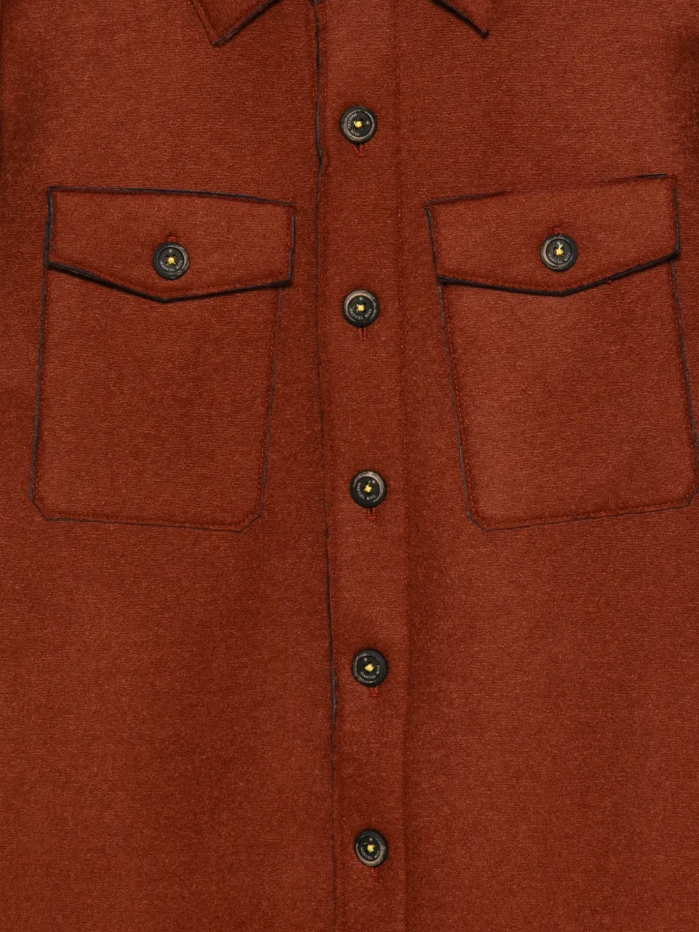 Manuel Ritz button-up shirt jacket Rood