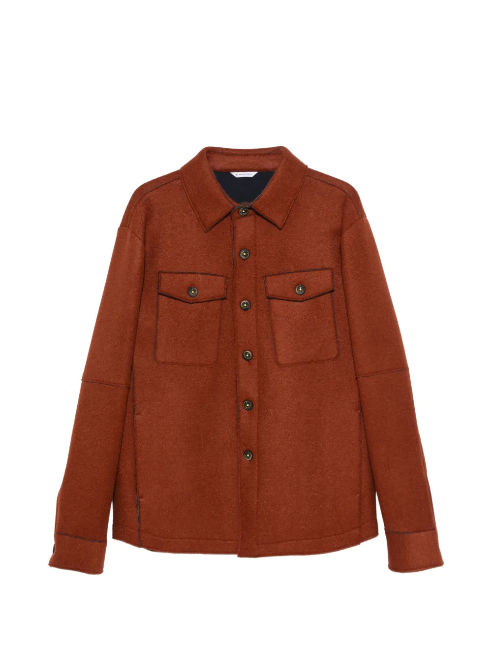 Manuel Ritz button-up shirt jacket - Rosso