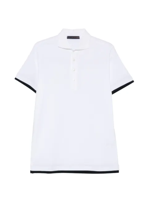 Jeordie's contrast-trim polo shirt