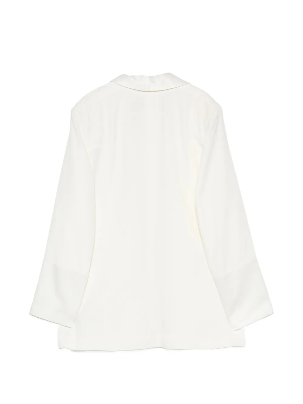 SIMONA CORSELLINI Blazer met sjaalrevers Wit