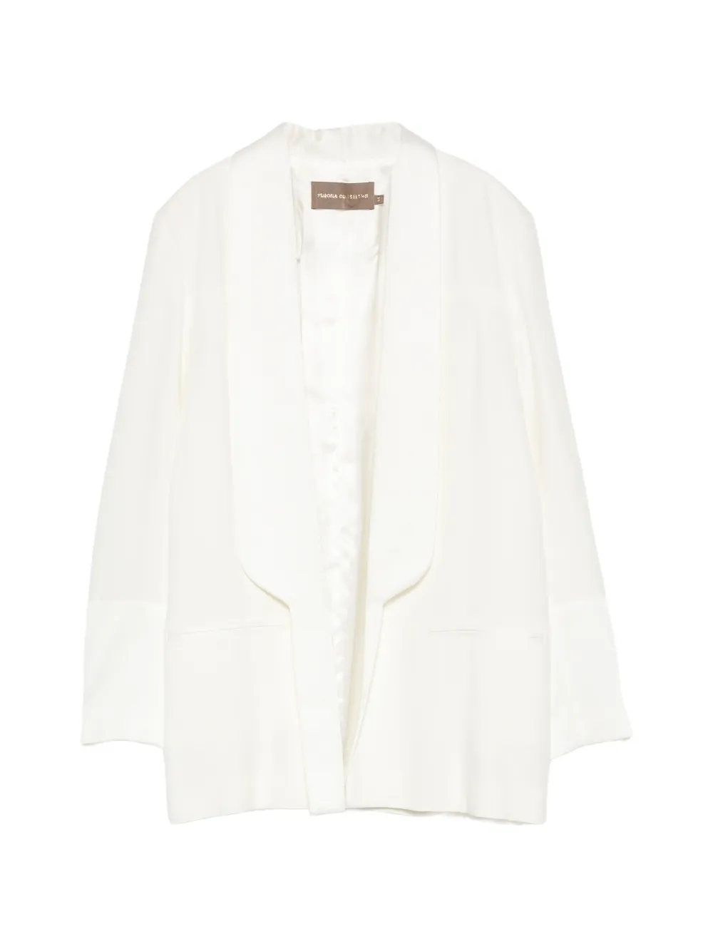 Simona Corsellini Shawl-lapel Blazer In White
