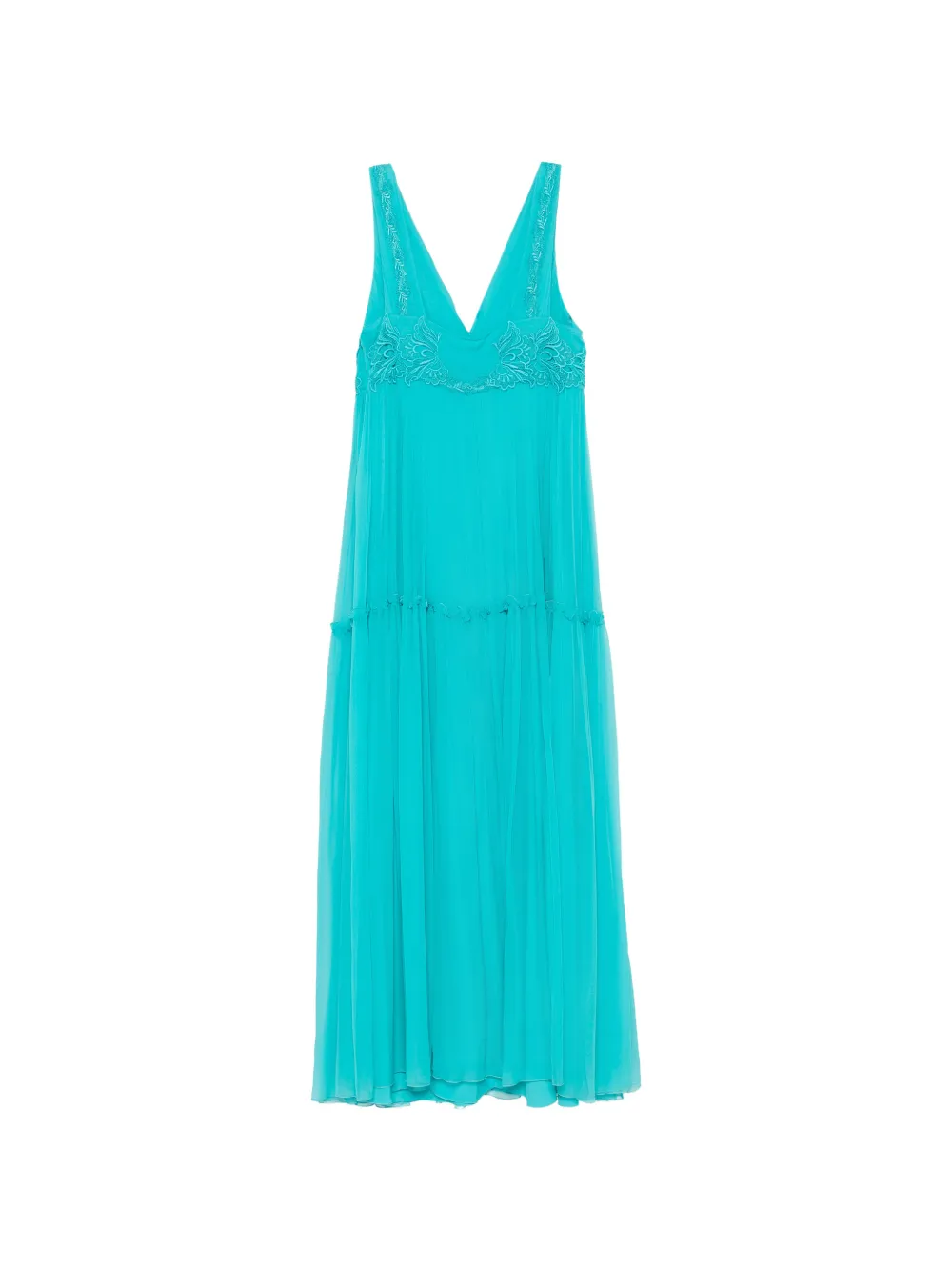 Alberta Ferretti Jurk met kant Blauw
