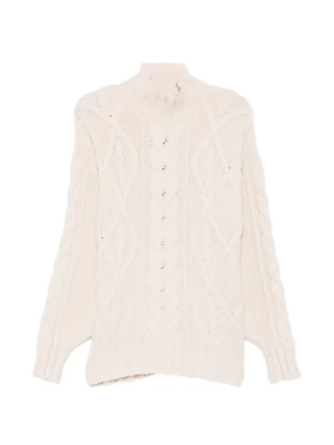 Akep cable-knit high-neck sweater