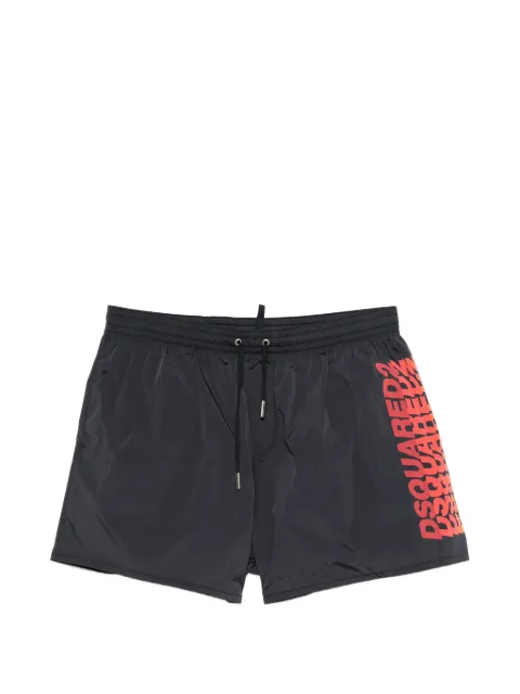 DSQUARED2 logo-print drawstring swim shorts