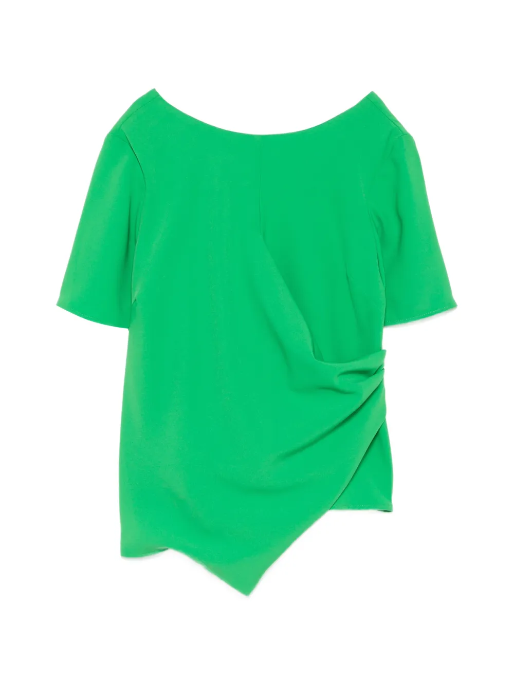 kaos asymmetric draped-detail blouse - Verde