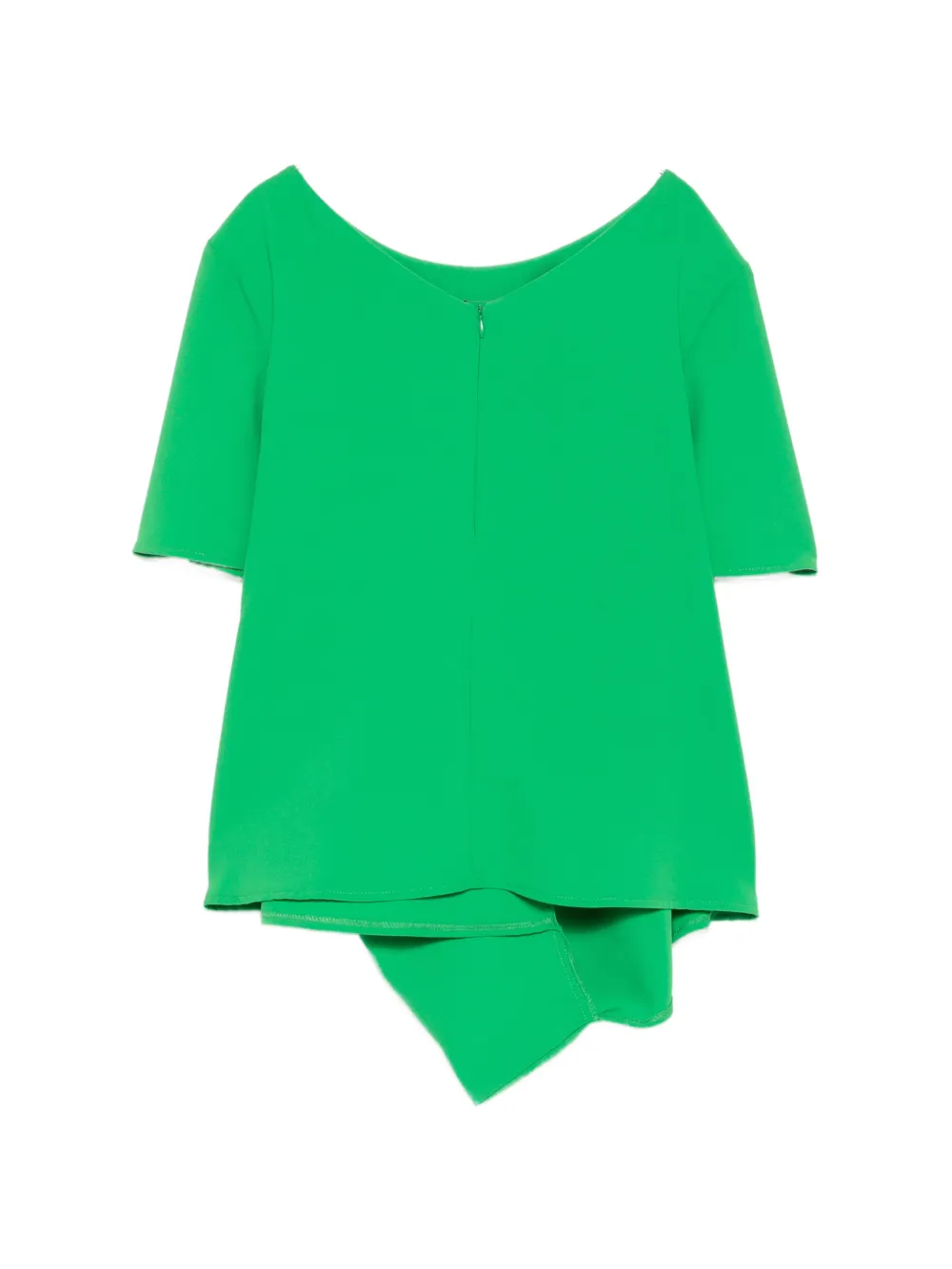 kaos Blouse met gedrapeerd detail Groen