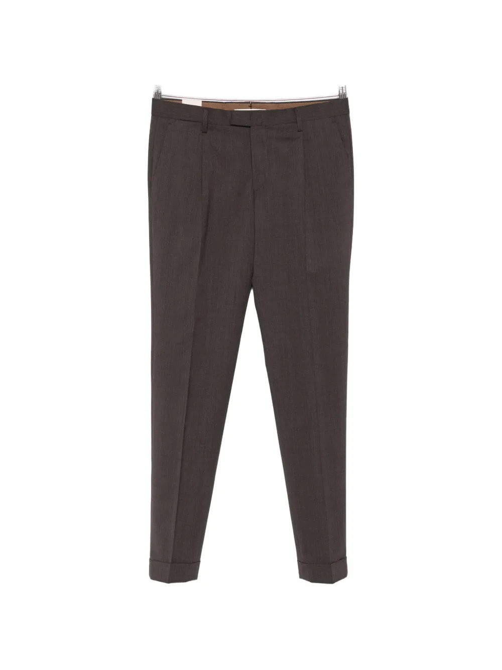 Briglia 1949 pleated turned-up trousers - Braun