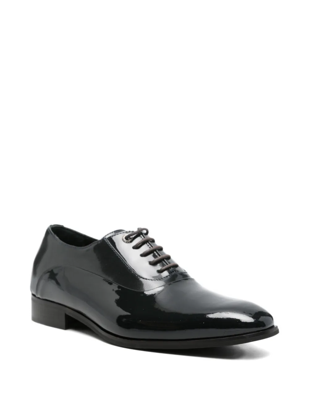 Carlo Pignatelli patent-leather oxford shoes Blauw