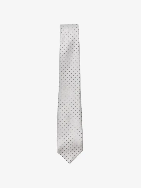 Emporio Armani geometric-pattern satin-finish tie