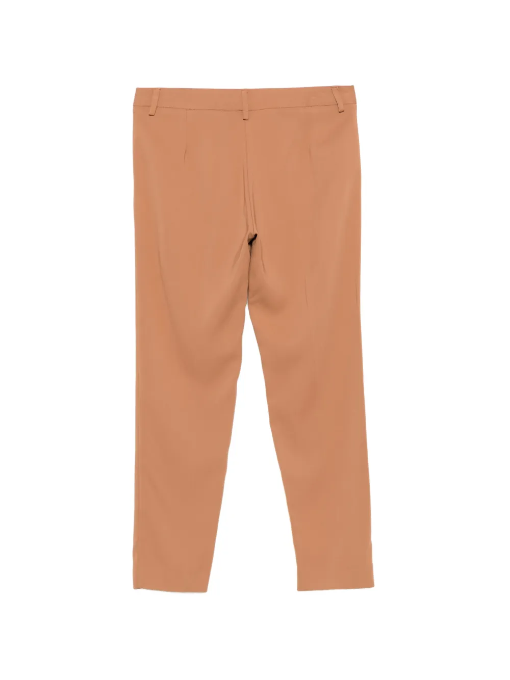 SIMONA CORSELLINI Straight broek met riemlus Bruin