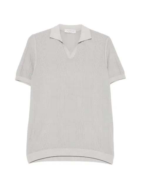 Jeordie's polo-collar T-shirt