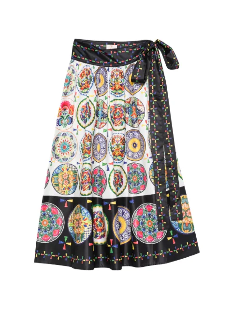TWINSET falda con estampado gráfico