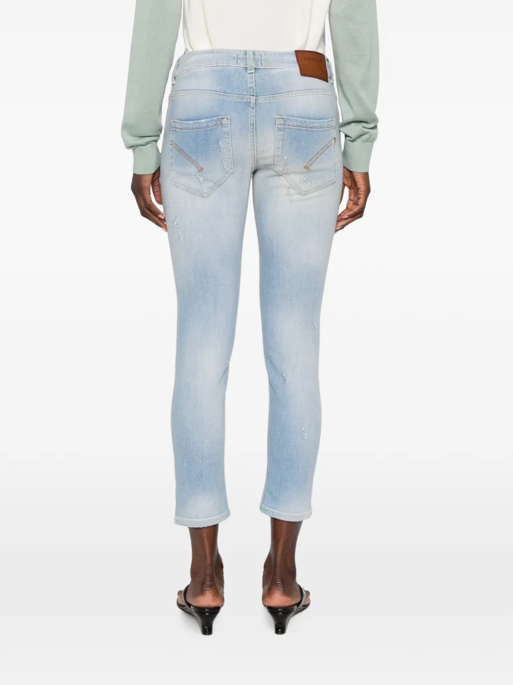 DONDUP Jeans met riemlussen Blauw