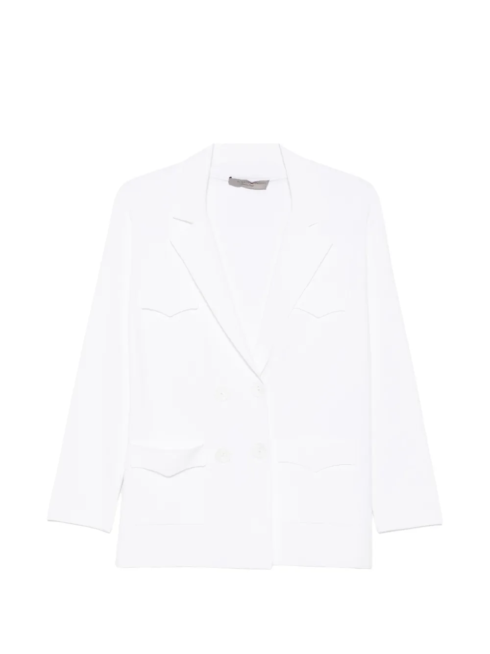 D.Exterior Blazer doppiopetto con revers a lancia - Bianco