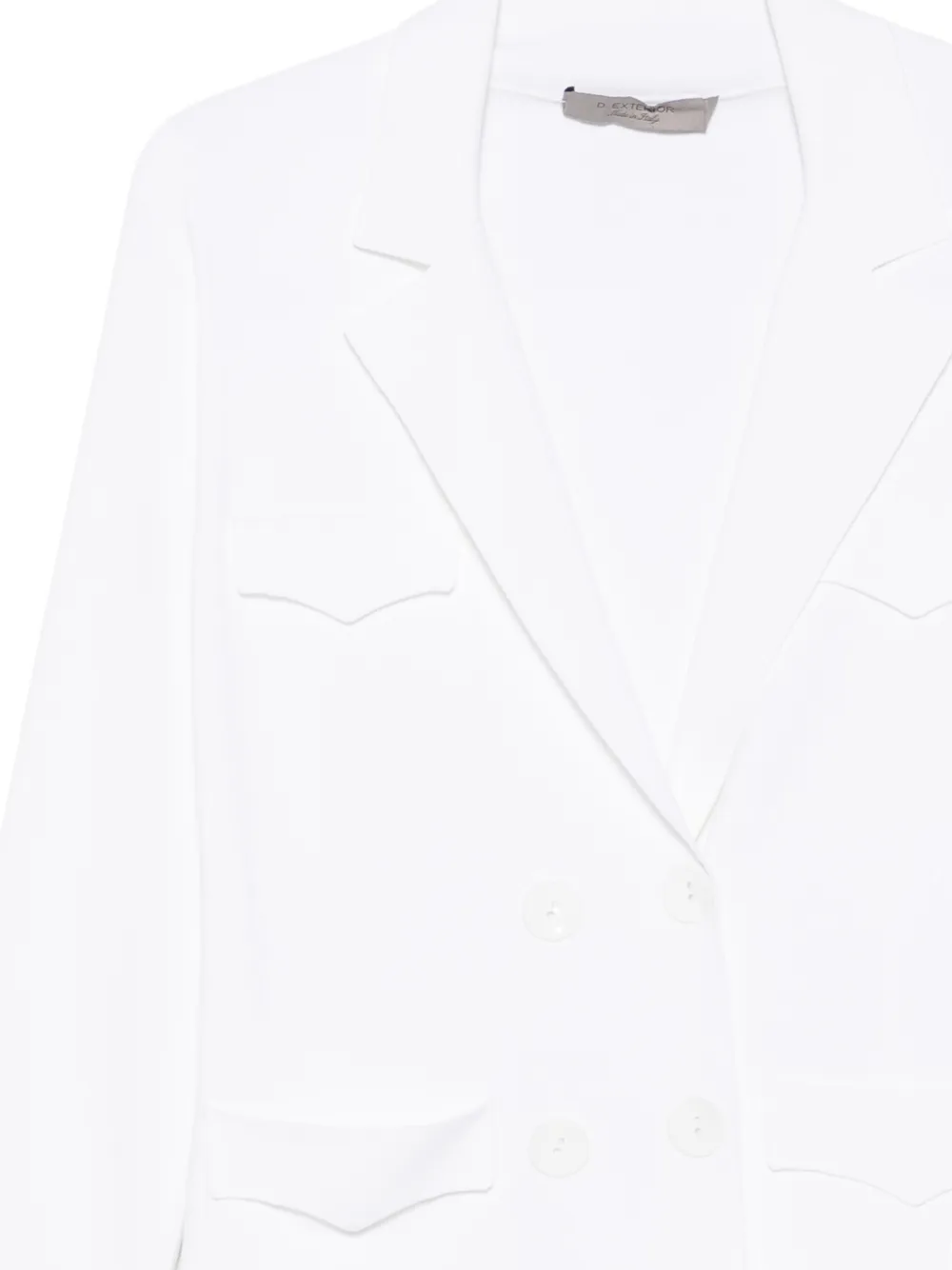 D.Exterior Blazer met dubbele rij knopen Wit