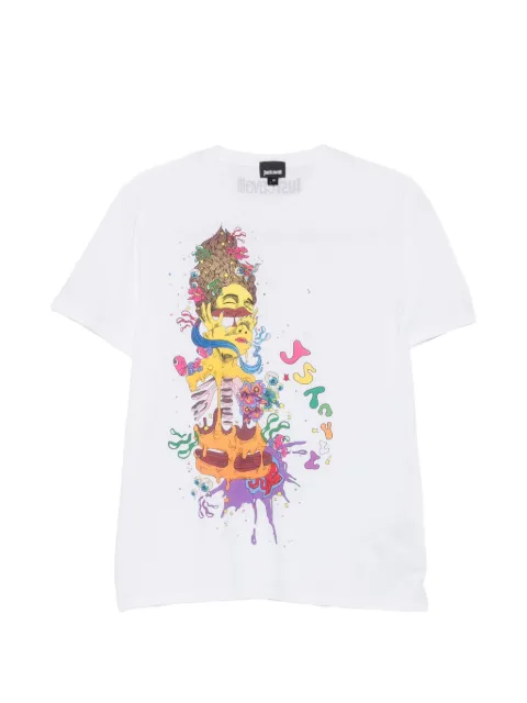 Just Cavalli graphic-print logo-print T-shirt