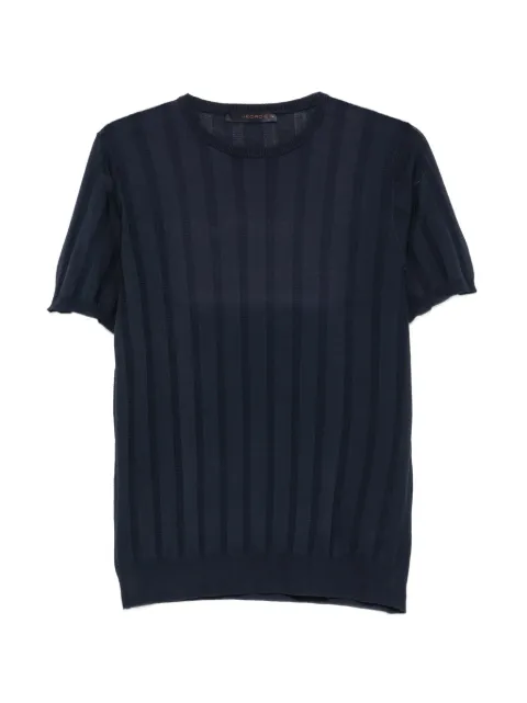 Jeordie's knitted short-sleeve cotton T-shirt