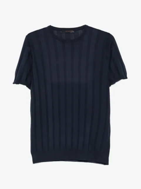 Jeordie's knitted short-sleeve cotton T-shirt