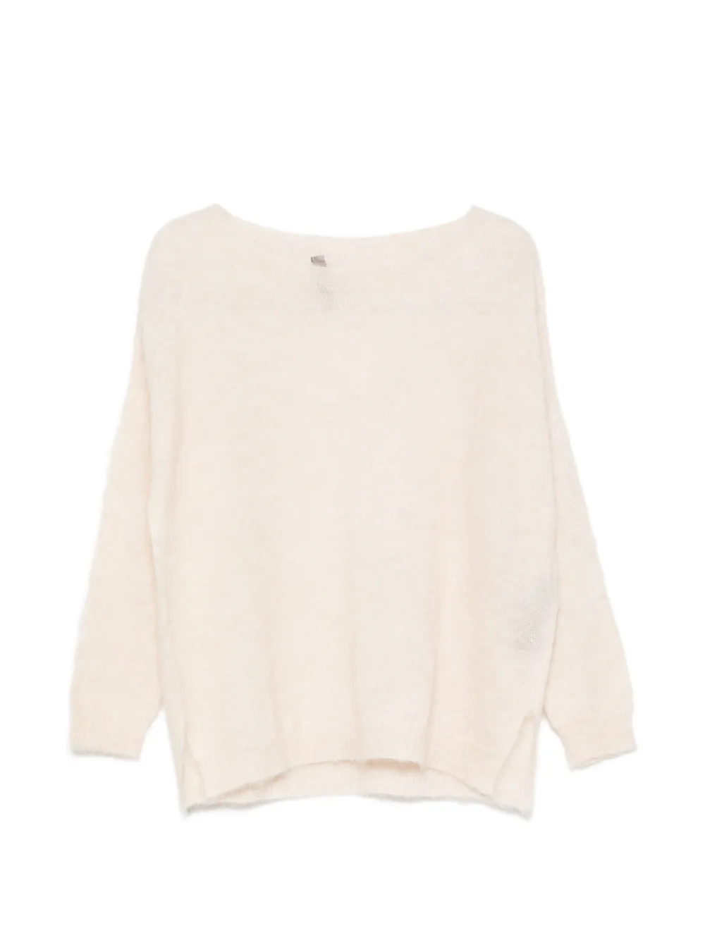 D.Exterior side-slit sweater - Toni neutri
