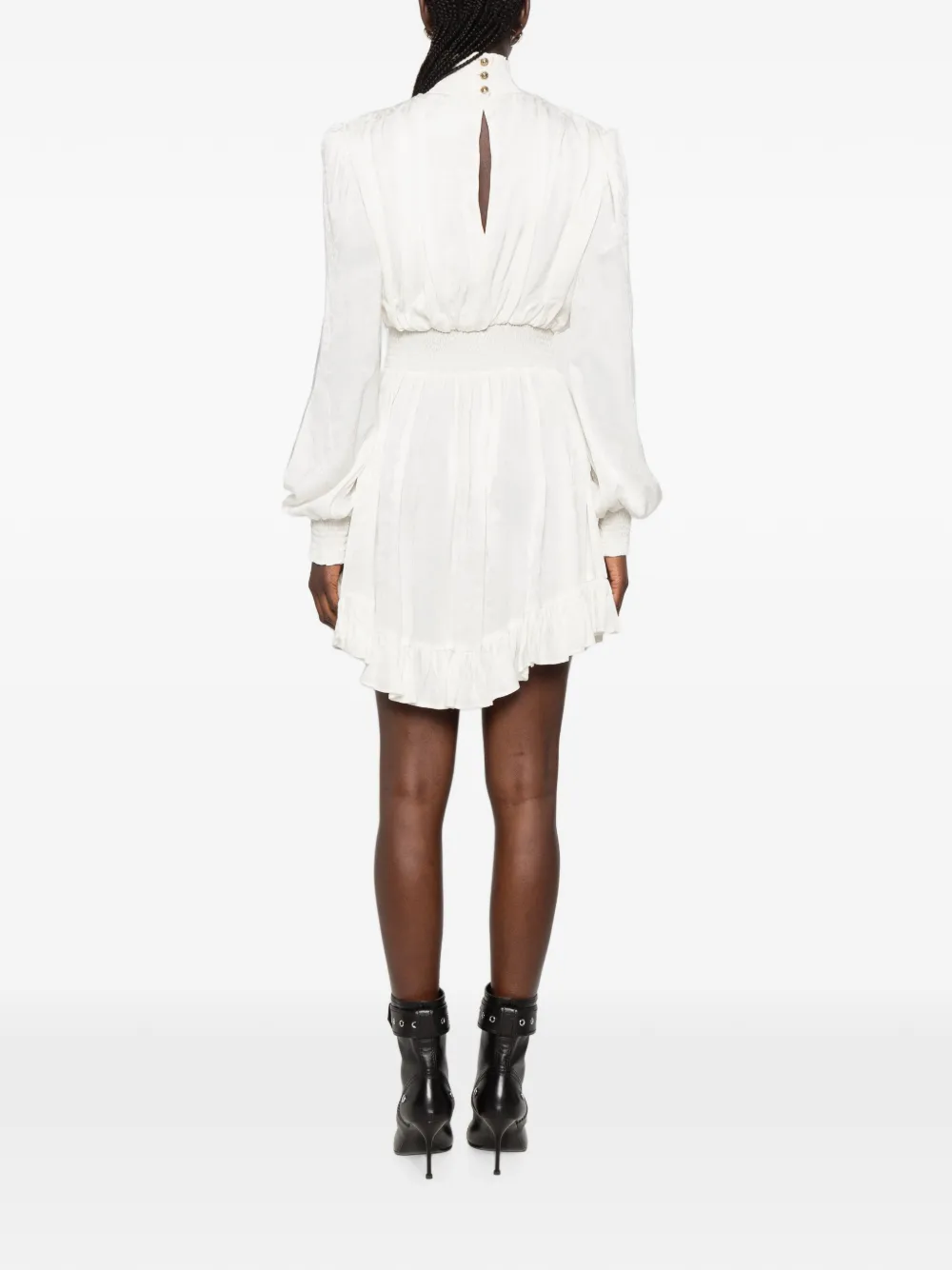 Versace Jeans Couture Mini-jurk met lange mouwen Wit