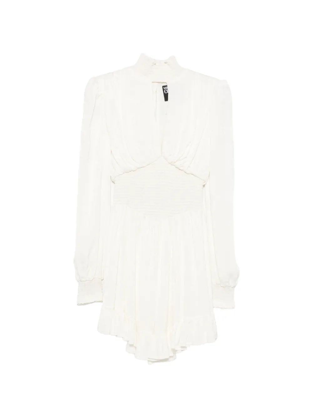 Versace Jeans Couture long-sleeves mini dress - Bianco