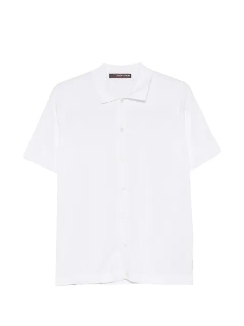 Jeordie's button-down short-sleeve knitted cotton shirt