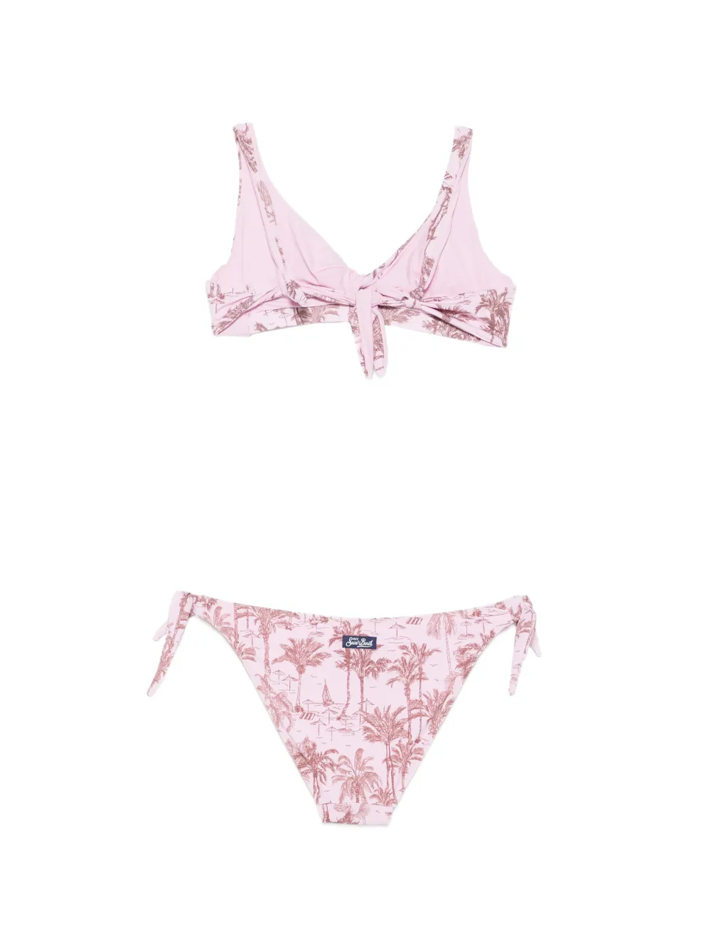 MC2 Saint Barth Yali bikini met palmboomprint Roze