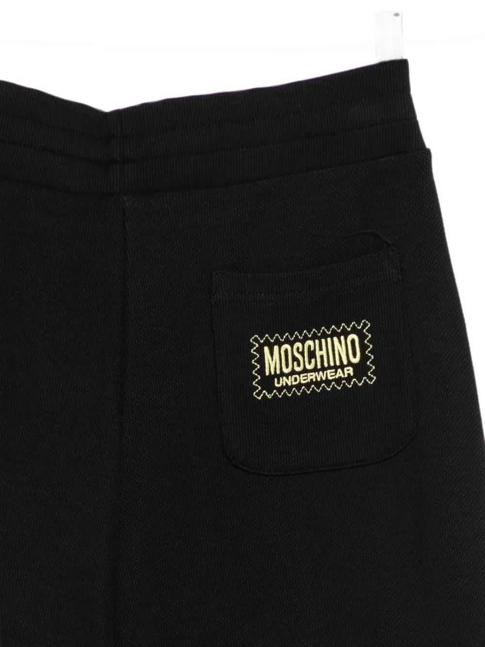 Moschino Trainingsshorts met trekkoord en logopatch Zwart