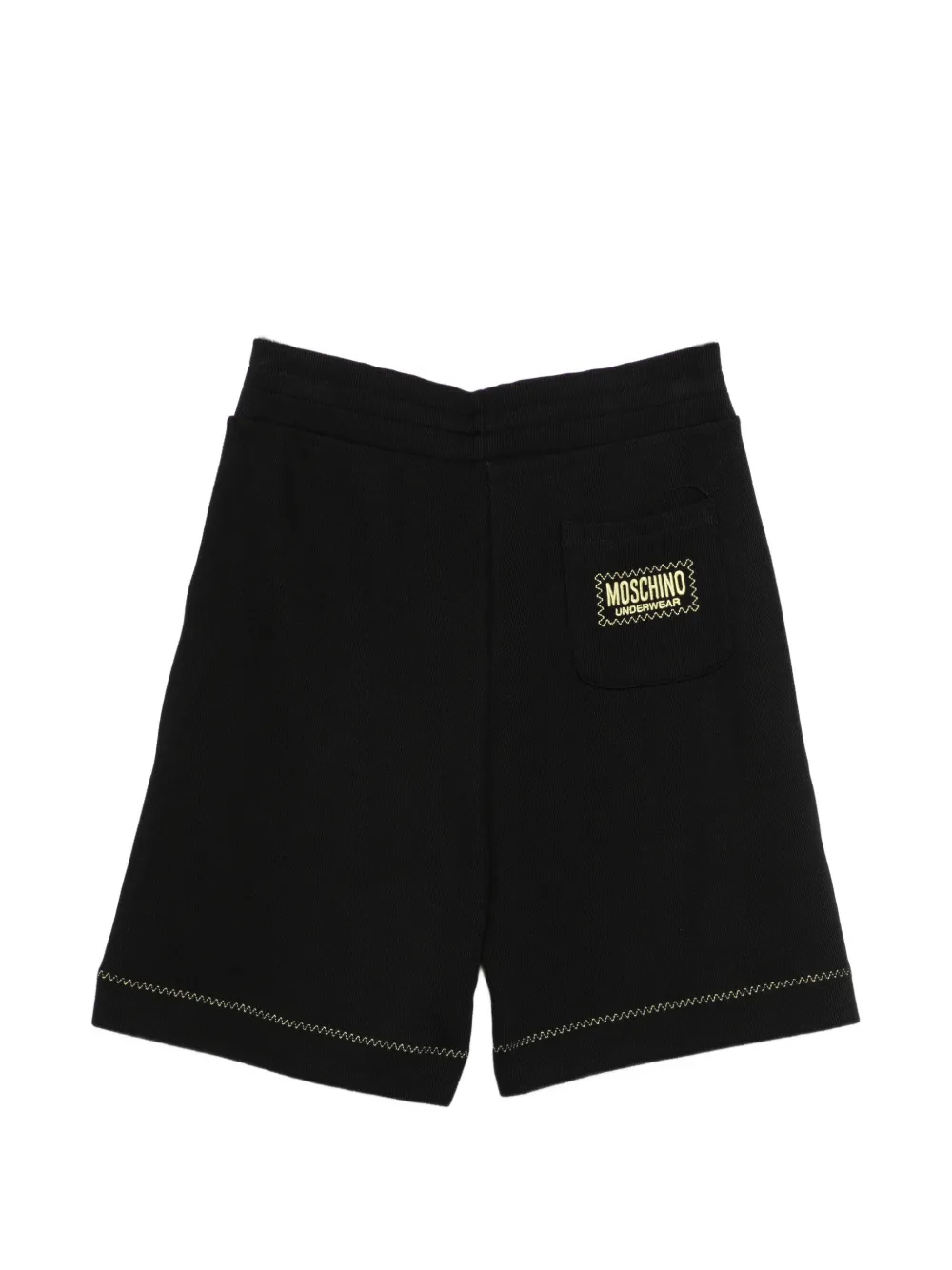 Moschino Trainingsshorts met trekkoord en logopatch Zwart