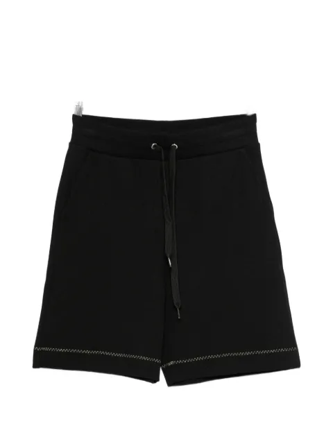 Moschino logo-patch drawstring track shorts
