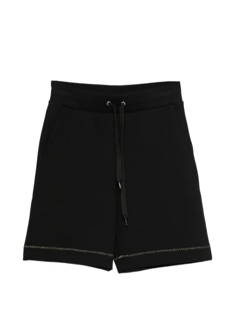 Moschino logo-embroidery track shorts