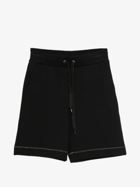 Moschino logo-embroidery track shorts