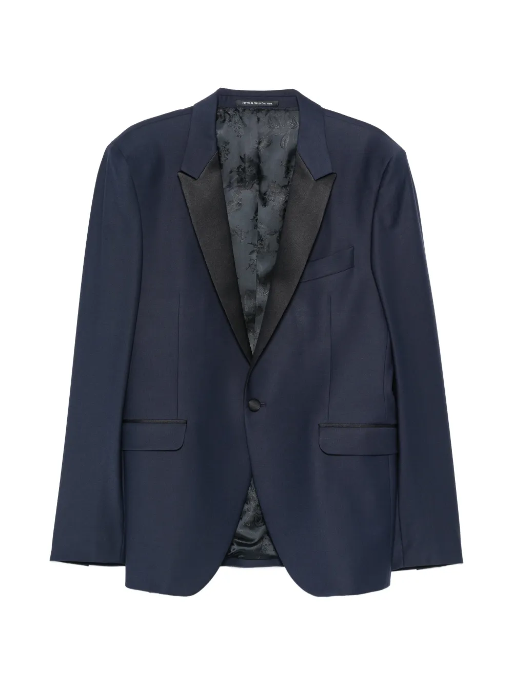 Carlo Pignatelli satin-lapel tailored suit - Blu