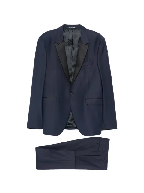 Carlo Pignatelli satin-lapel tailored suit