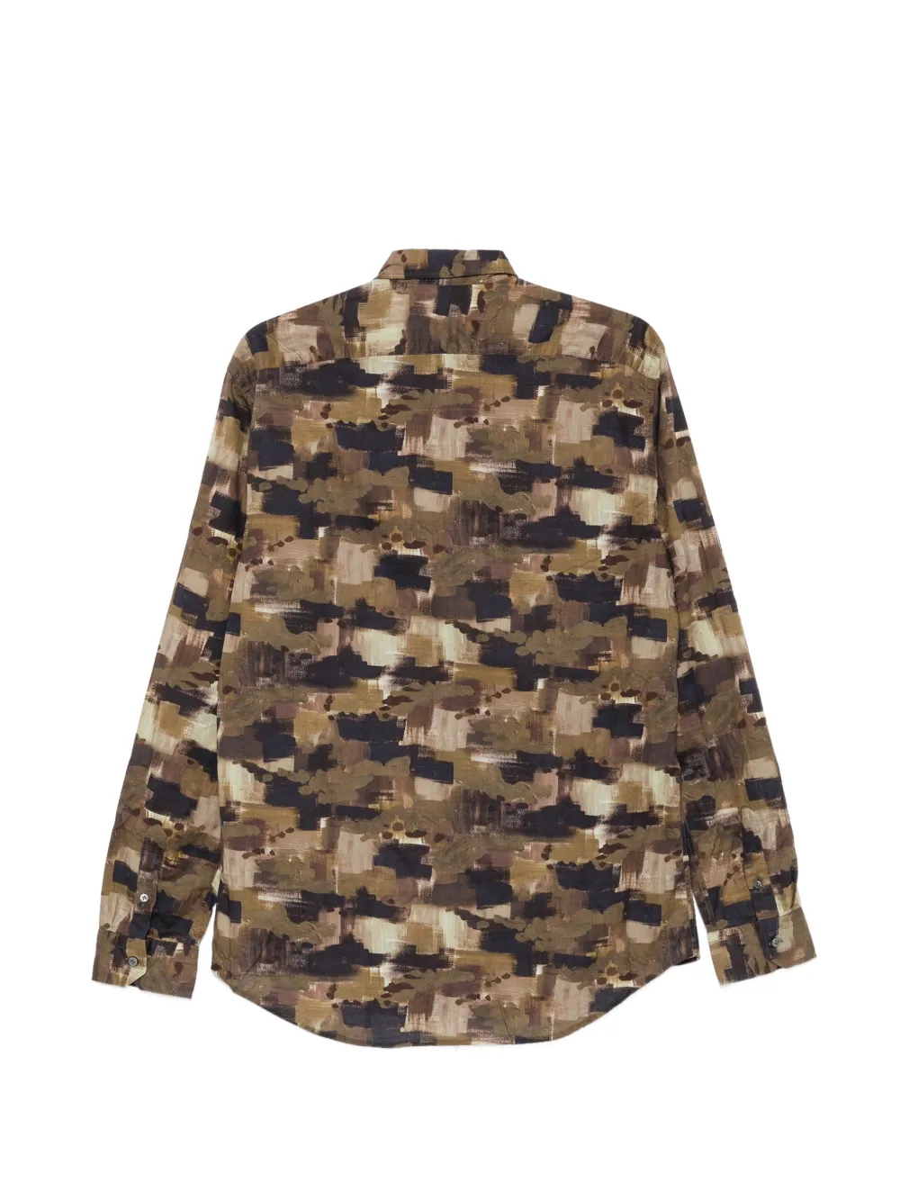 Brian Dales Overhemd met abstracte print Groen
