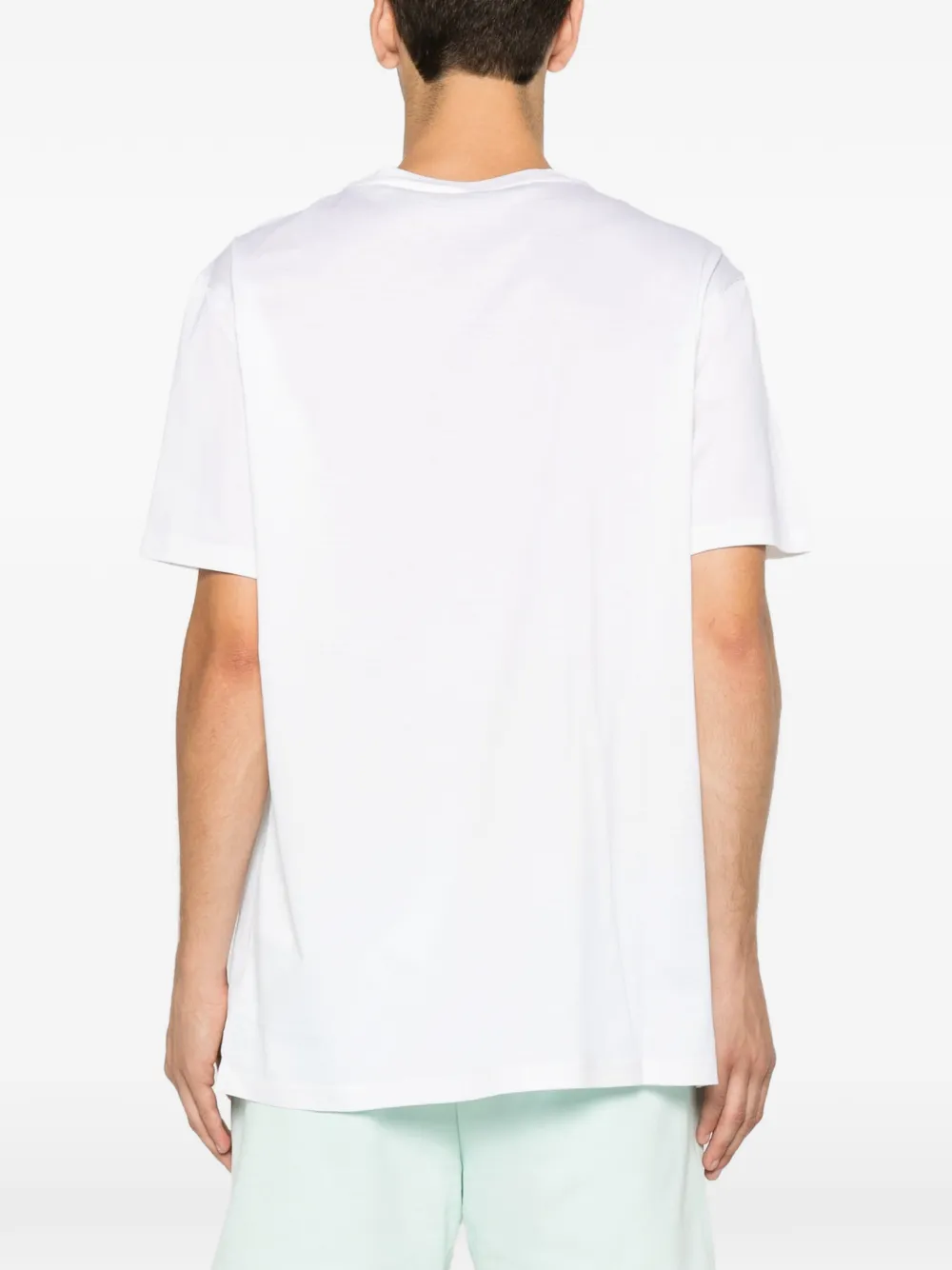 Low Brand T-shirt met logopatch Wit