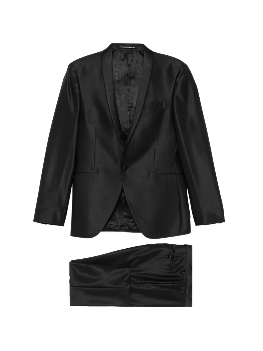 Carlo Pignatelli satin-finishl suit - Nero