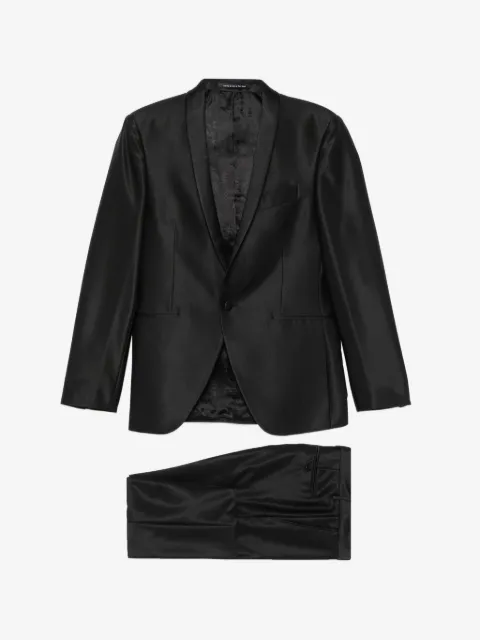 Carlo Pignatelli satin-finishl suit