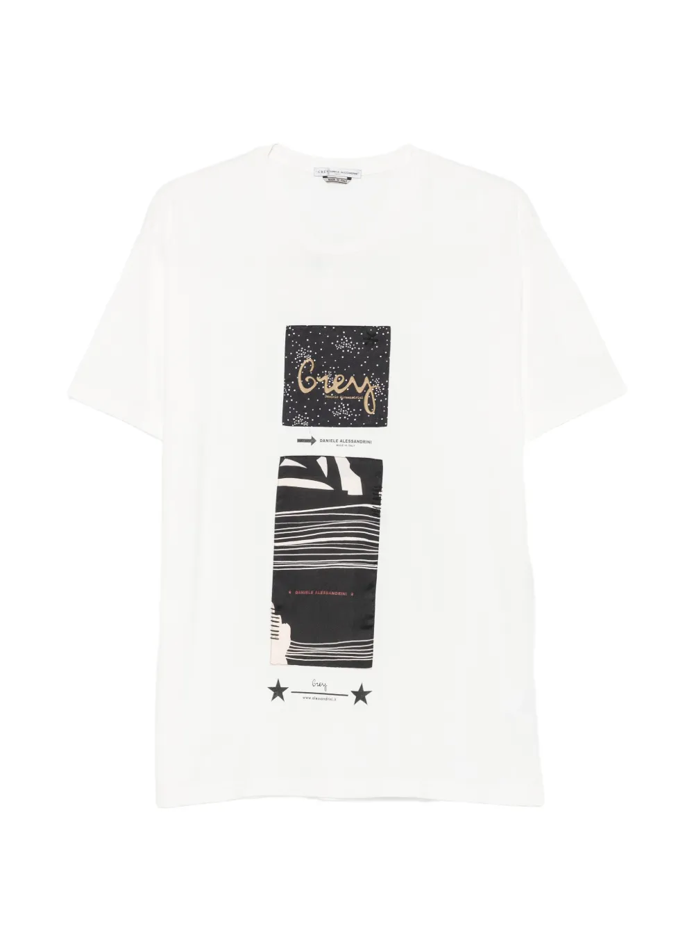 Daniele Alessandrini T-shirt con stampa grafica - Bianco
