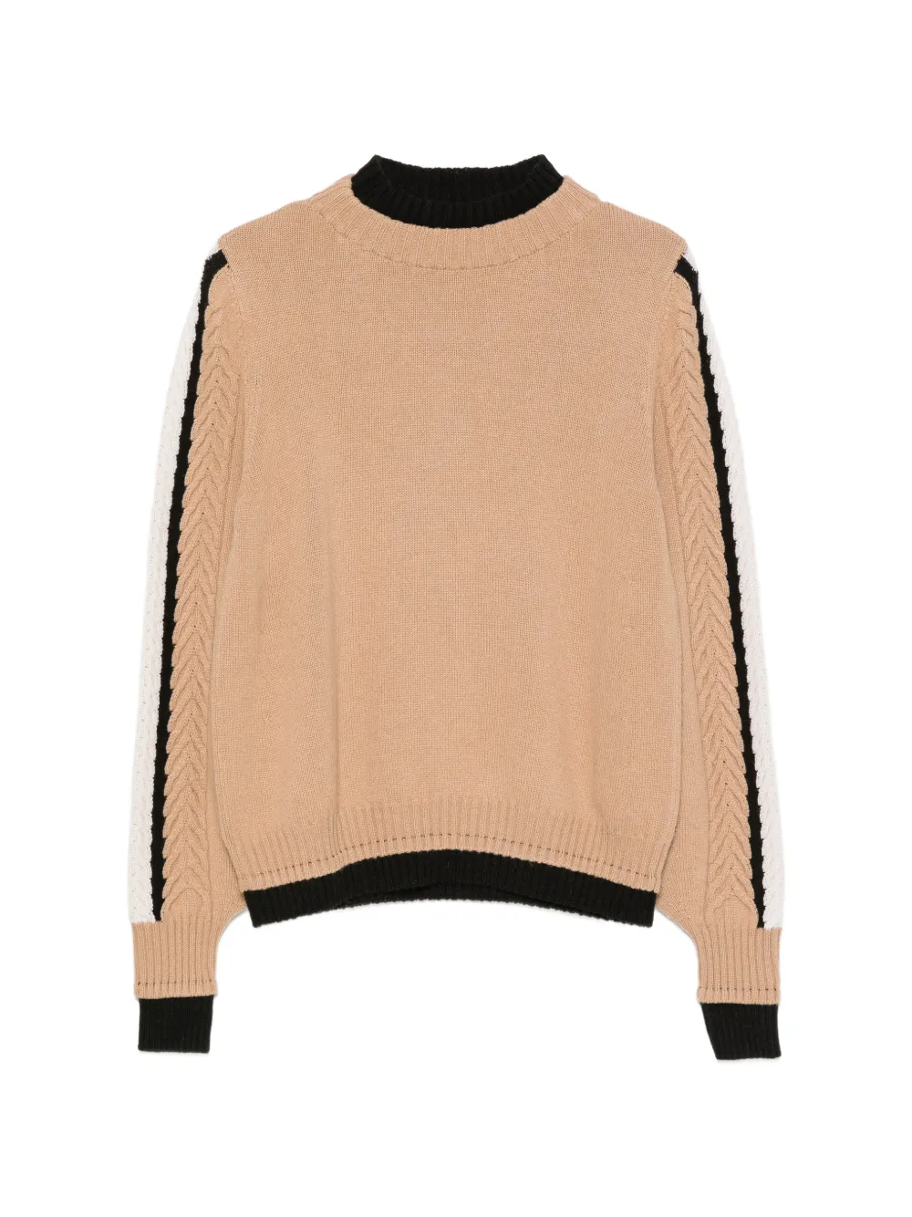 D.Exterior maglione con righe laterali - Toni neutri