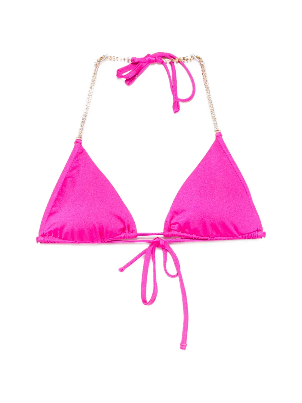 Chiara Ferragni Crystal-embellished Bikini Top In Pink