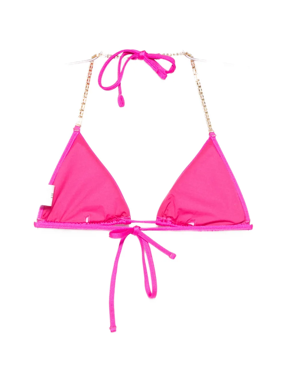 Chiara Ferragni Bikinitop verfraaid met kristallen Roze